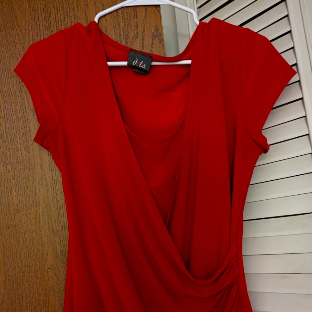 Red tunic top